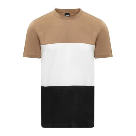 Boss, T-shirt Beige, Heren, Maat:S