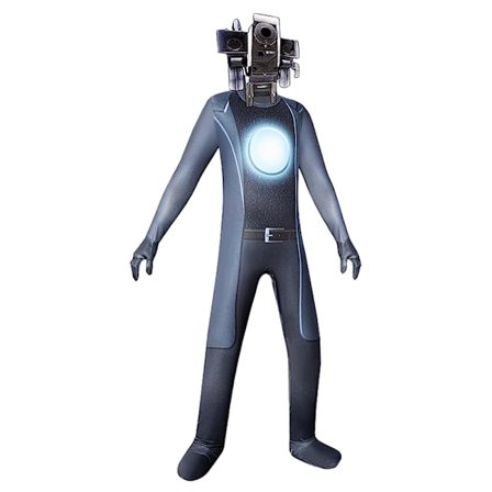 Skibidi Toalett TV Man Jumpsuit Cosplay Halloween kostym för barn Camera Man