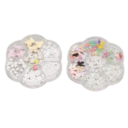 Nail Art Rhinestones Flera storlekar Färgglada harts Nail Crystal Rhinestones för daglig träning och annan dekoration