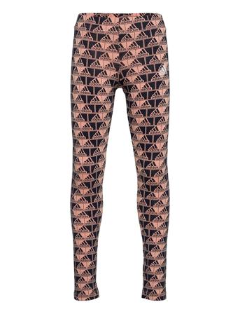 Essentials Logo Medium Waist Tights W Brown Adidas Performance