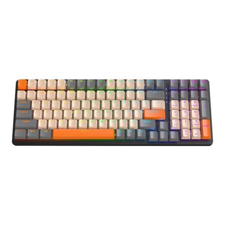 K6 Mekanisk tastatur Trådløst RGB BT5.0 2,4Ghz Type-C Kablet Tre moduser Profilspilltastatur 100 taster Hot-Swap