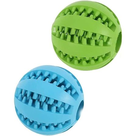 Hundleksak boll, giftfri anti-bit leksak boll, lämplig för husdjur hundvalp katt, hundmat