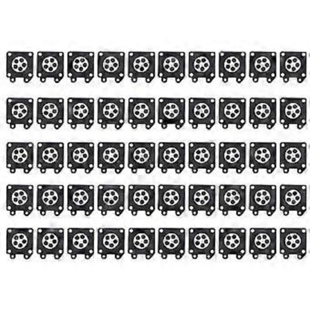 50 stk. karburator dele motorsav karburator membran puder til motorsav karburator 2500/3800/4500/5200/5800 tilbehør