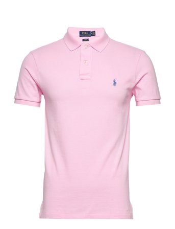 Polo Ralph Lauren Slim Fit Mesh Polo Shirt - Pink - S