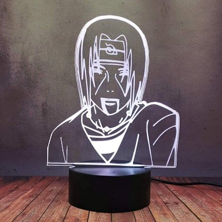 Naruto Kakashi Uchiha Sasuke 3D Illusion Nattlampa Sm