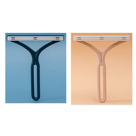 Två set mörkgröna och rosa bomullsludd med bomullsrakar