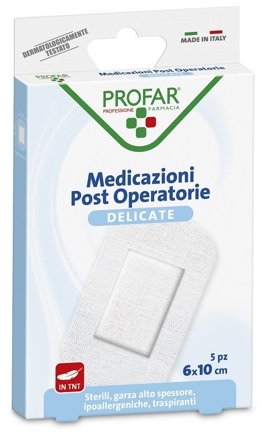 Medicazione Post Operatoria Sterile Garza Antiaderente 6x10 cm 5