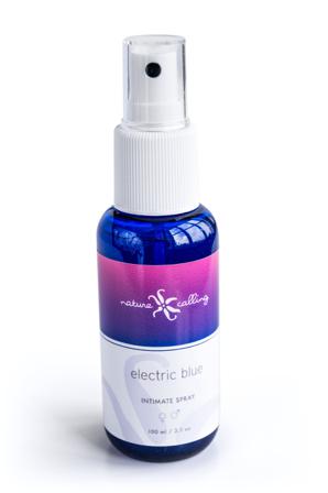 Intimate spray Electric Blue - Vuxen.no - Body butter, bedre sex, oralsex, analsex, feromoner & hjemmtester.