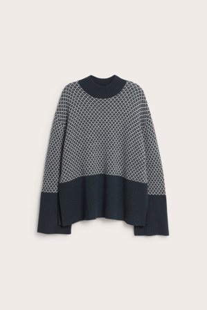 Newbie | Strikket ullgenser Newbie Woman | Mørkeblå