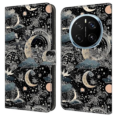 For Honor Magic7 Pro 5G Deksel PU Lær Lommebok Telefondeksel med Støtte