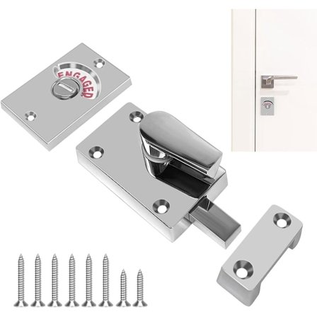 85*38*13 mm - Dörrlås - Dörrlåsindikator - Toalettdörrlås - Låsindikatorlås