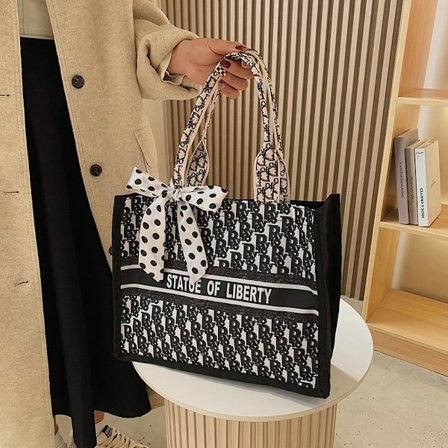 Stor Handväska, Semesterstrandväska, Shoppingväska, Stor Kapacitet Axelväska Hinkväska