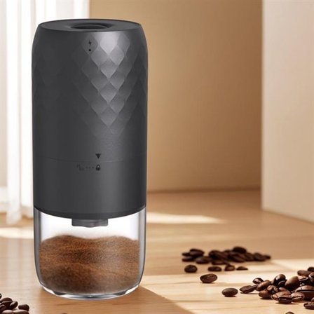 Sähköinen kahvimylly, jossa on 40-portainen jauhatuksen säätömahdollisuus