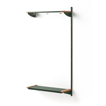 Wandgarderobenschrank JEPPE mit Hutablage, Anbauelement, 1790x900x310 mm, grün/eiche