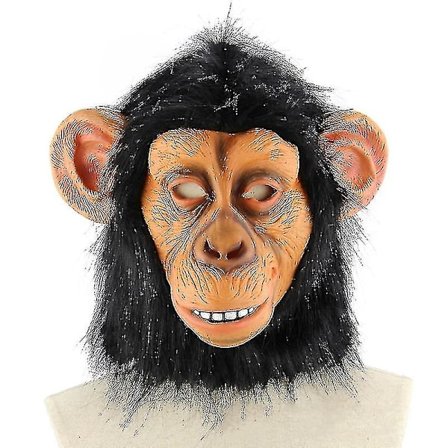 Uutuus Apinan Naamio Pelottava Eläin Simpanssin Gorillan Päänaamio Halloween-Puolueen Puvut Koristeet naamiointi Cosplay Tarvikkeet