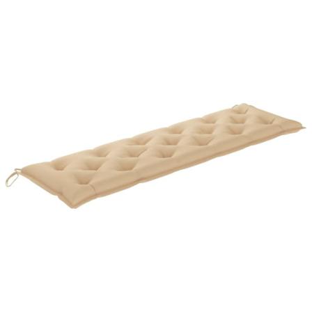 Vidaxl Bänkdyna För Trädgården Beige 180x50x7 Cm Tyg Beige