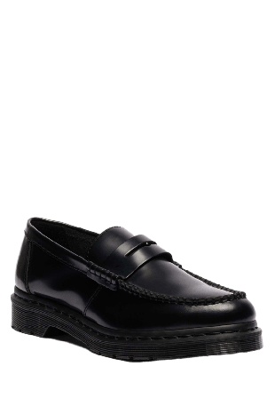 Dr. Martens Penton Black Polished Smooth Skor Herr Svart 41
