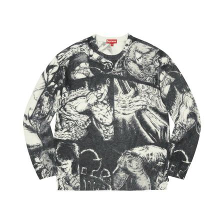 Supreme, Knitwear Grijs, Heren, Maat:L