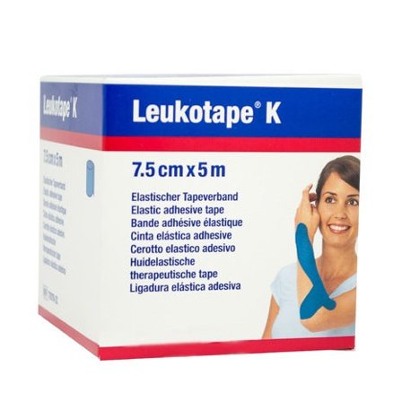 Leukotape K Banda Adesiva 7.5cmx5m Blu 1 Rotolo