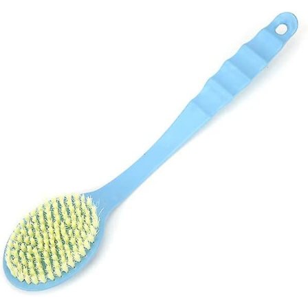 Dusjbørste, sklisikker lang håndtak plast kropp dusj ryggbørste bad dusj rygg rengjøringsbørste med hengesnor (2 stk)