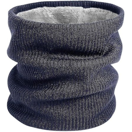 Kaulahuivin pipo huivi fleece vuori paksuuntunut tuulenpitävä talvi lämmin neulottu huivi