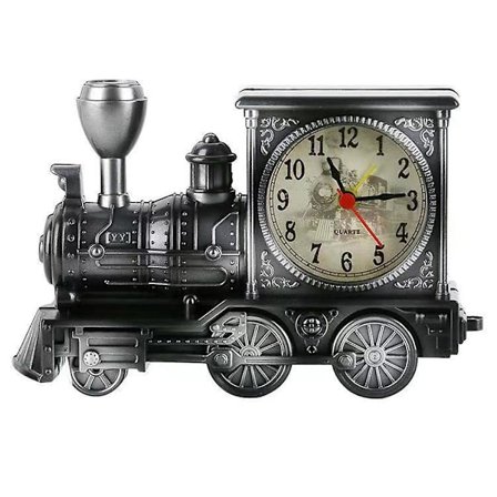 Retro vækkeur tog ur ornamenter kreative skrivebords ornamenter