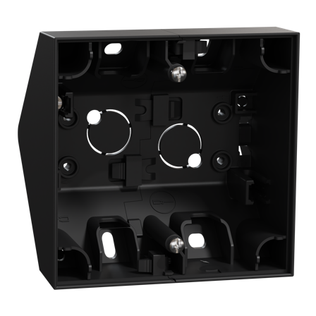 Elko EKO50035 Hjørneboks endestykke, 1–5 rom Svart, Installasjonsmaterial