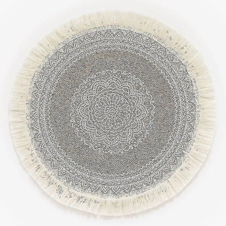 Rundt Broderi/Blonde Borddækkeserviet Nordisk Stil Skridsikker Borddækkeserviet Varmeisolering Møbeldekoration Måtte Kaffekop Måtter