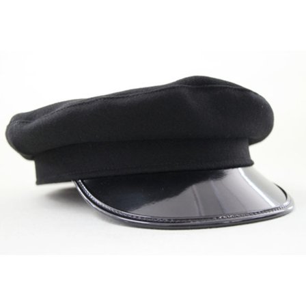 57 Svensktillverkad svart CHAUFFÖRSMÖSSA CTH VEGAMÖSSA