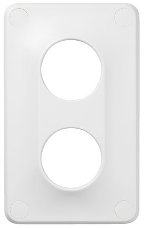 Schneider Electric WDE000914 Täckram robust, vit 2-fack, Strömbrytare & vägguttag