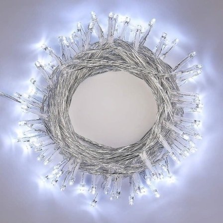 Julelys 15m 100 LED Innendørs Utendørs Julbelysning Vanntett