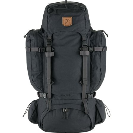 Fjällräven Kajka 75 M/L Backpack in Coal Black | Size: 75Large/Medium/L, Vinylon-F/Polyamide
