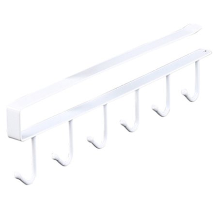 6 kroge Krusholder Hængende Køkkenskab Krog Jernhylde Opbevaring