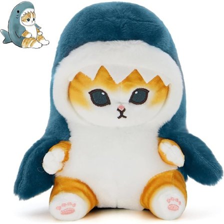 Kawaii-pehmolelut, söpö haikissan pehmolelu, pehmeät pehmolelut lahjaksi, Kawaii-kissan asu