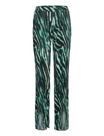 Pleata Slit Pants Bukser Med Rette Ben Multi/mønstret Bzr