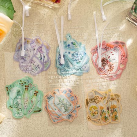 Scrapbook-klistermærker 6 pakker, 20 stk. pr. pakke til skrammelkugle-vandflasker bærbar computer, PET æstetiske dekorationsklistermærker Journaling-