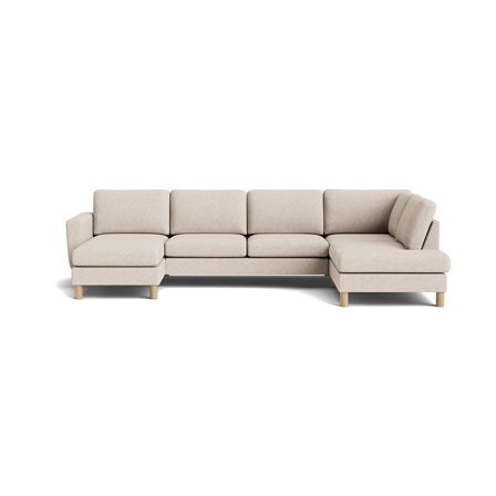 Haven U-sofa, venstrevendt - Aragon Beige - 327x206x86 - Sofa, u-sofa