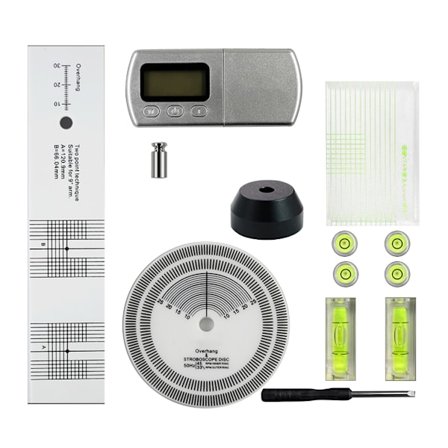 för LP Vinyl Record Pickup Kalibreringsplatta Avståndsmätare Gradskiva Justering