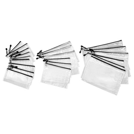 21-pack Zip-påsar (7 storlekar) för att organisera skol- och kontorsmaterial