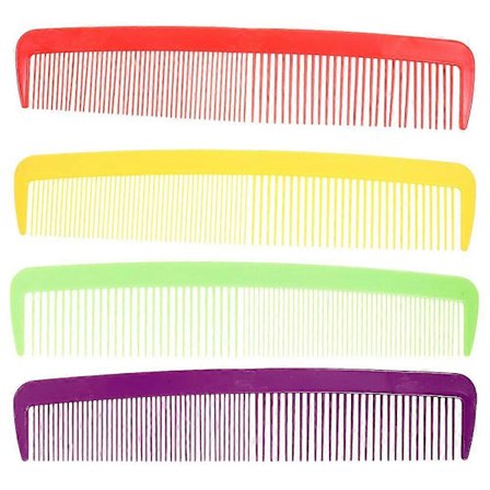 4 stk. Kæmpe Stor Kam Prop Jumbo Klovnekam Sjov Hårbørste Kvinder Plastikkam Komedie Kostume Kam Til Fodbold Hage Bred Tand Overlægskam