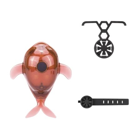 Lysende hvalformet vandtæt cykelbaglygte, værktøjsfri montering, multifunktionel baglygte, tilbehør til natcykling