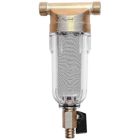 4 vandfiltre med delt mund Frontrenser Kobber Bly Forfilter Tilbageskyl Fjern rustforurening