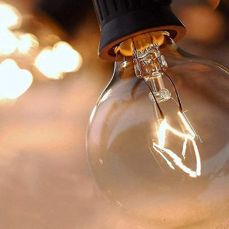 25 stk Tungsten Filament Lyspærer, Tungsten Wire Pære E12 G40 110v Varm Hvit