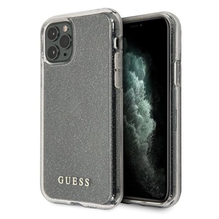 Guess GUHCN58PCGLSI iPhone 11 Pro sølv/sølv hard koffert Glitter