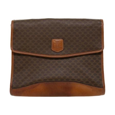 Celine Vintage Clutches , Bruin , Dames , Maat: ONE Size Vintage Tassen