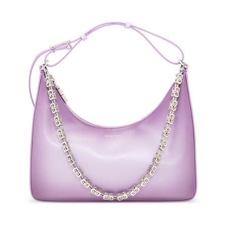 Givenchy Moon Cut Small Hobo Tas , Paars , Dames , Maat: ONE Size Handtassen