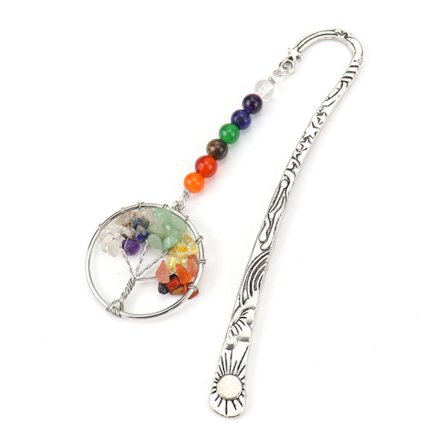 #Vintage Metall Bokmerke Ametyst Krystall Edelsten Henger Sjarmerende#