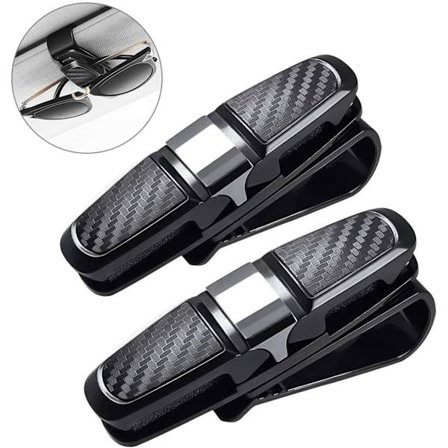 2-pak Solbrilleholder til bil, dobbeltendet