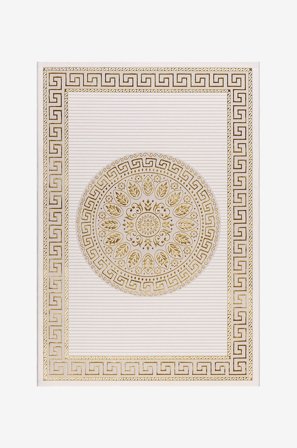 KM Home - Matta Ankara - Guld - Slätvävda mattor - 240X340 - Från Homeroom