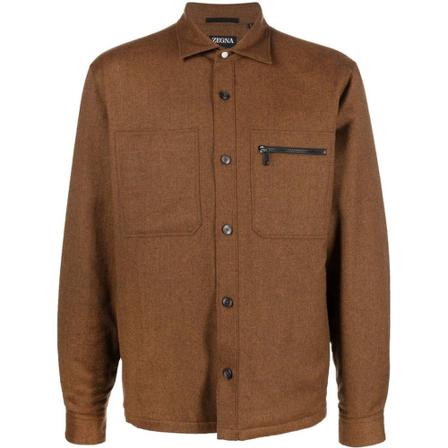 Ermenegildo Zegna, Jackets Brązowy, Mężczyzna, Rozmiar: L